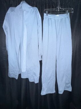 Light Blue Two-Piece Loungewear Set